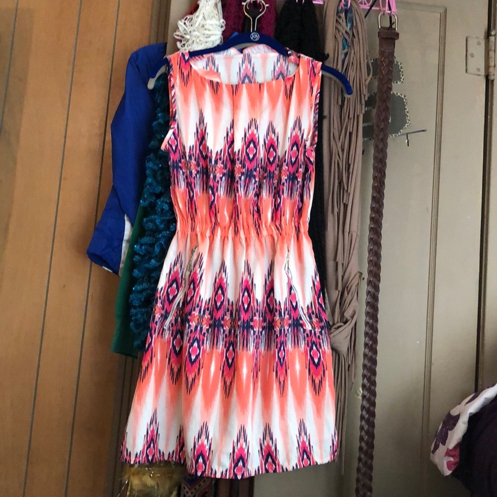 patterned short dress